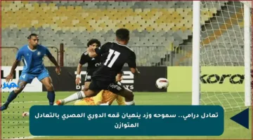 تعادل درامي.. سموحة وزد ينهيان قمة الدوري المصري بالتعادل المتوازن